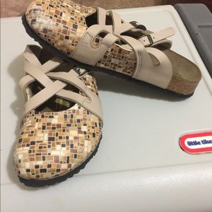 Birks papillio mosaic clogs